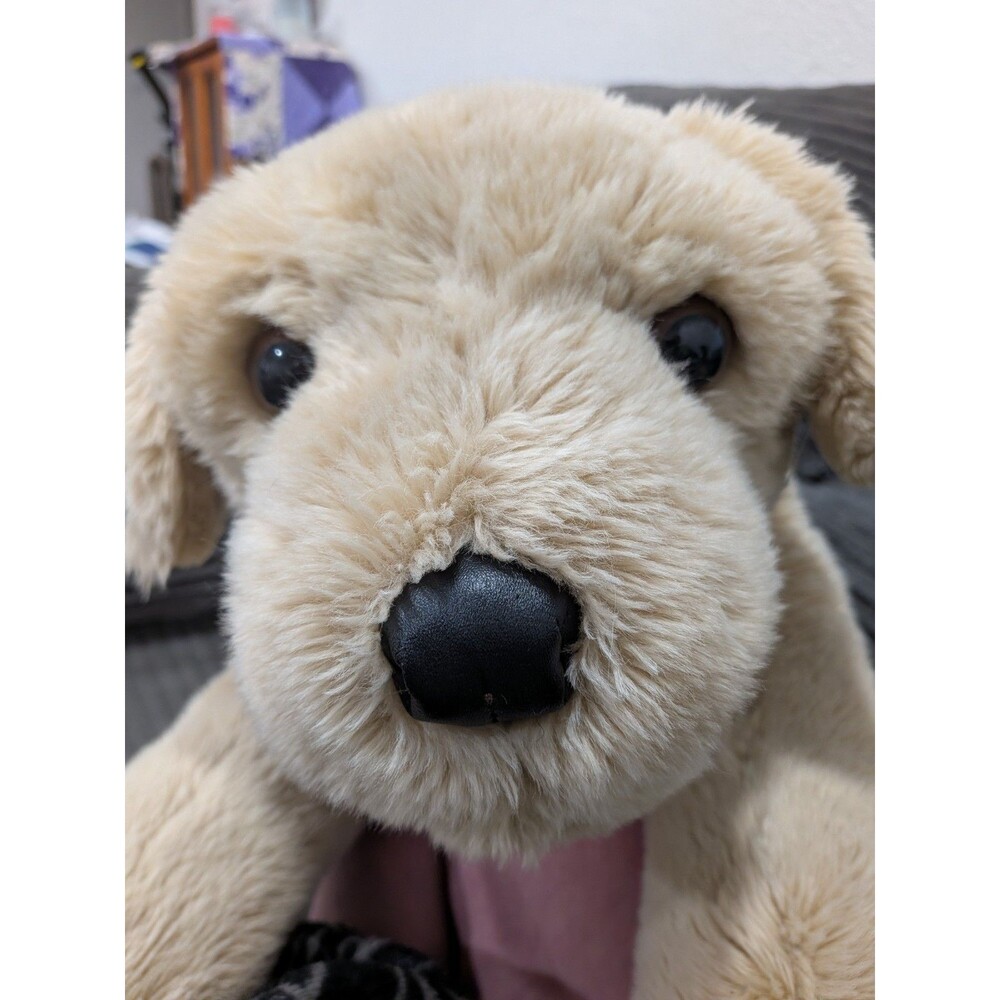Aurora World 31" Jumbo Golden Retriever Plush Large Yellow Lab Stuffed Dog Giant